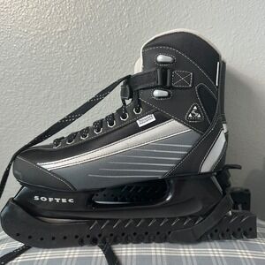 Jackson Softec Ice Skates Comfort Padded Ankle Support‎ Black Size 8 Men's/Boys